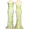 M02 Monsoon Pastel Green Evening Gown (S-M)