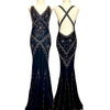 V31 Vintage Super Rare Cache Black Evening Gown (M)