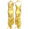 V35 Vintage Yellow Silk Midi Dress (XS-S)