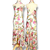 V38 Vintage Super Rare Find Sue Wong White Floral Evening Dress ** ปิดการเช่าแล้ว**