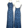 V85 Vintage Sean Collection Navy Floral Gown (XS)