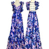 M14 Mac Duggal Blue Floral Evening Gown (XS-S)